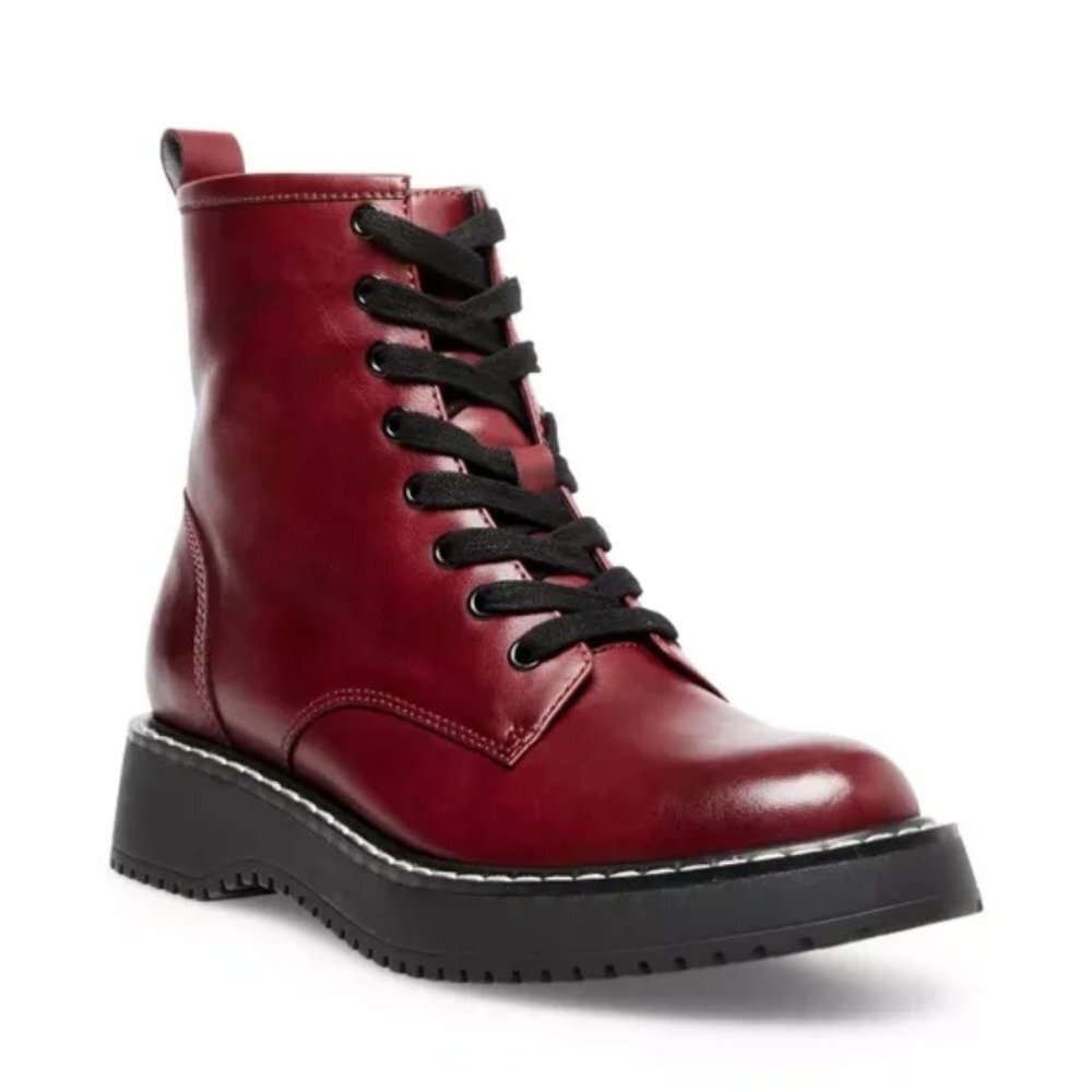 Madden Girl Kurrt Lace-Up Combat Boots